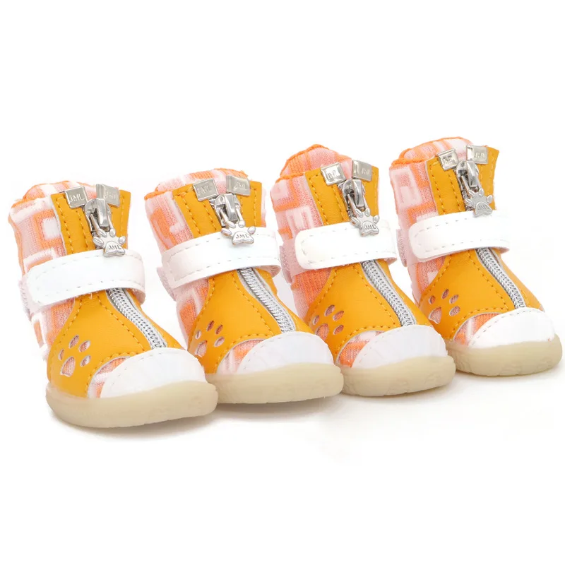 Spring Summer Dog Shoes Breathable Mesh Pet Dog Boots Anti slip Small