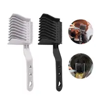 Men Styling Tool Barber Fade Combs Ergonomic Gradienter Design Hair Cutting Comb Plastic Barber Supplies Curved Comb for Salon 2