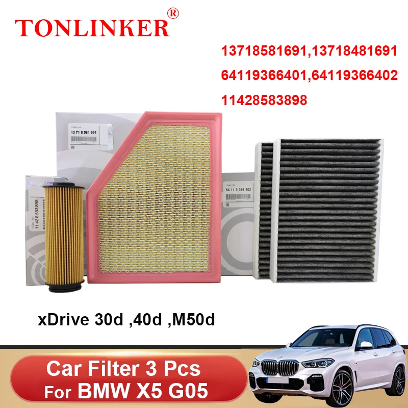 TONLINKERAirFilterCabinFilterOilFilterForBmwX5G05xDrive25d