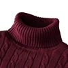 New Turtleneck Sweater Casual Men's Rollneck Knitted Sweater Keep Warm Men Jumper Woolen Sweater 2