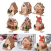 Christmas Cardboard House Kits Play Fun Indoor Outdoor Decorations Christmas 3