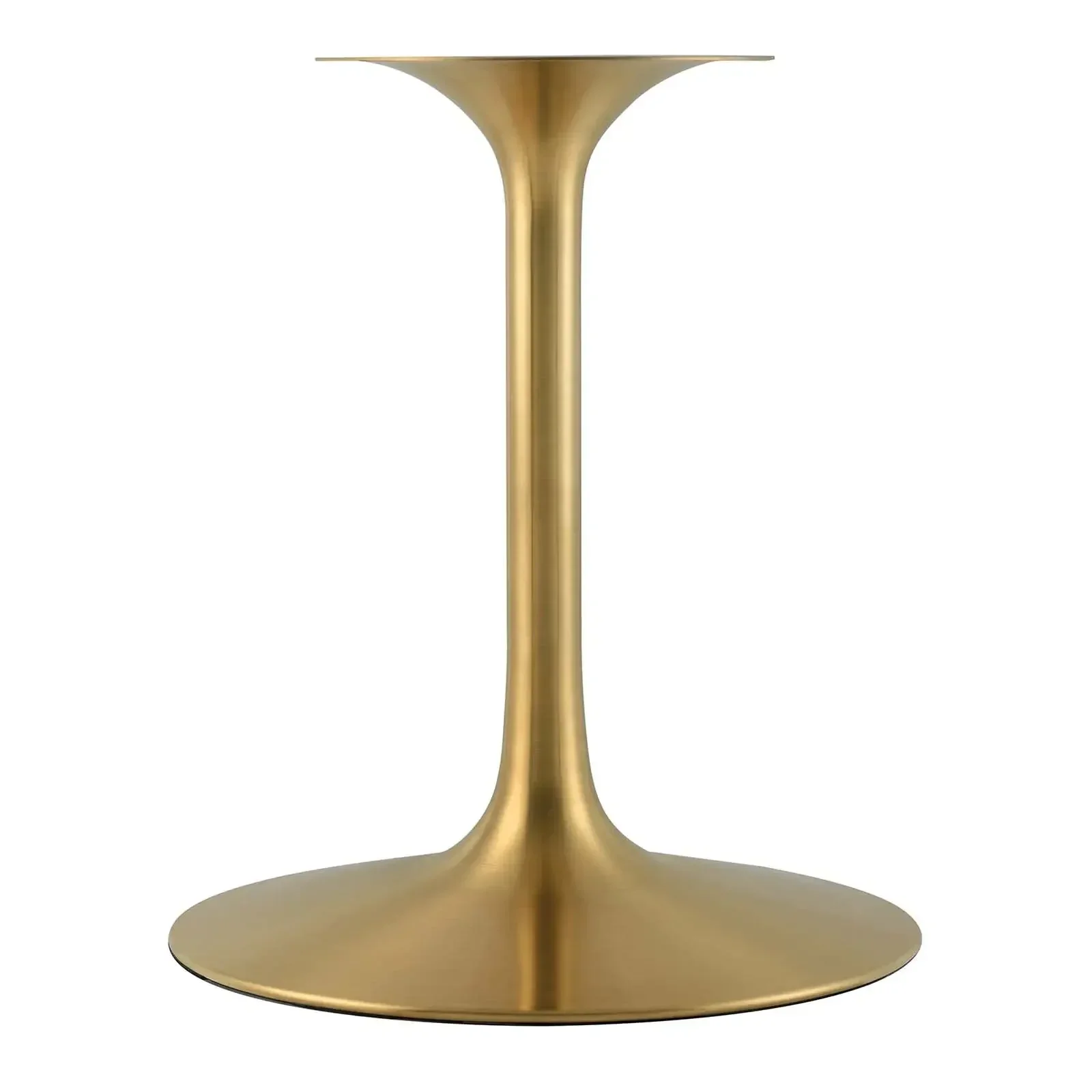 Modern Luxury Coffee Table Round White Cafe Tea Table Gold Marble Tulip
