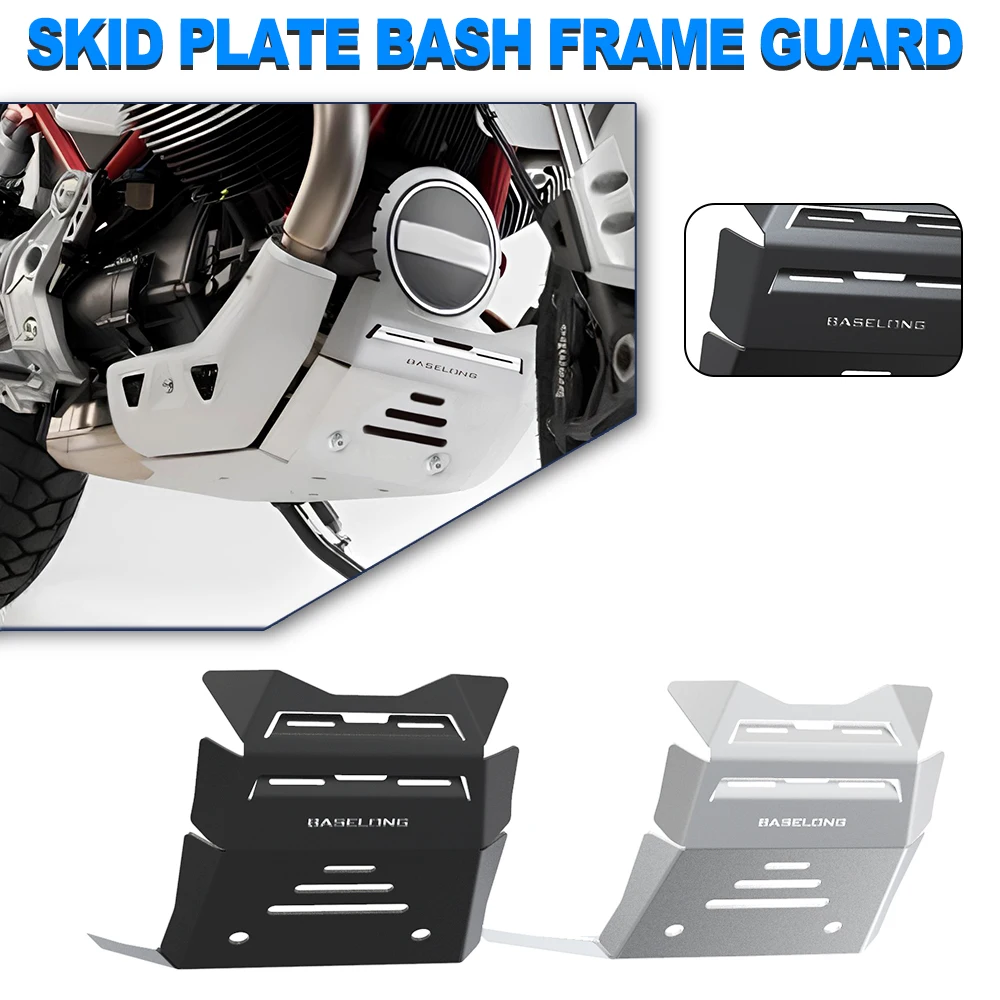 

For MOTO GUZZI V85TT 2019 2020 2021 2022 2023 2024 V85 TT Motorcycle Accessories Skid Plate Bash Frame Guard Protection Cover