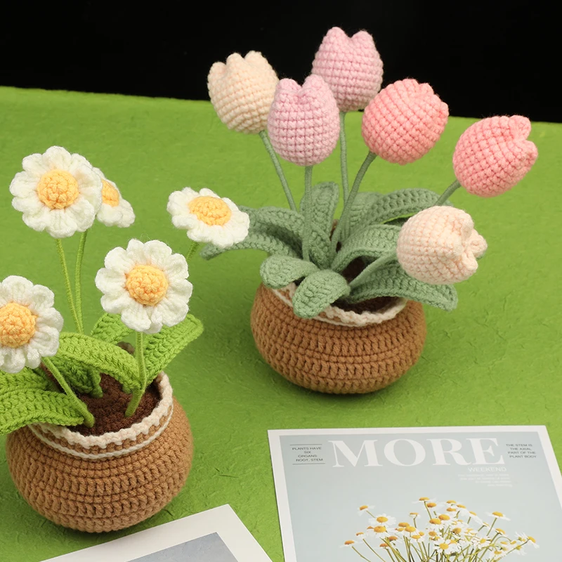 KRABALL Crochet Flower Kit for Beginners With Video Tutorial