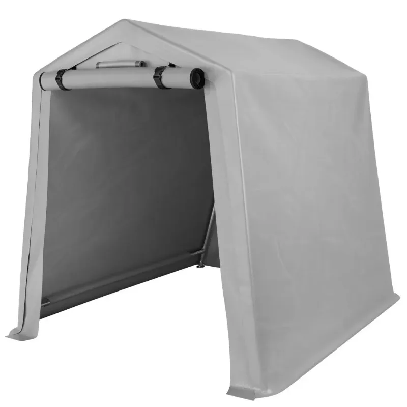 

Vineego Outdoor Storage Shed 6 x 6 ft Canopy Portable Shelter Heavy Duty Carport with Roll-up Zipper Door for Bike, Motorcycle
