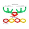 Inflatable Reindeer Antler Hat with Rings Christmas Games Inflatable Reindeer Antler Hat Ring Toss Game Christmas Party Games 6