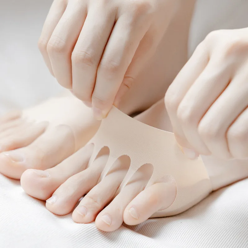 Five Toes Forefoot Pads for Women High Heels Half Shoes Insoles Calluses Corns Foot Pain Care Cushions Invisible Socks Inserts shoe insoles forefoot pads toe pads forefoot cushion