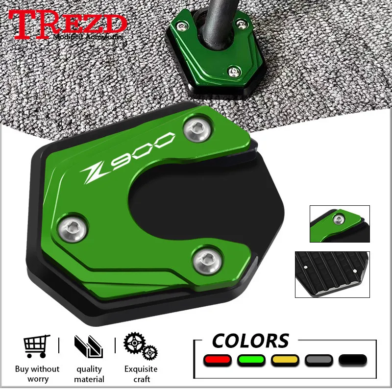 

Kickstand Footsides Stand For Z900 Z900RS 17-24 Z900SE 23-24 CNC Motorcycle Extension Plate Enlarge Pad Parts z900 z900rs z900se
