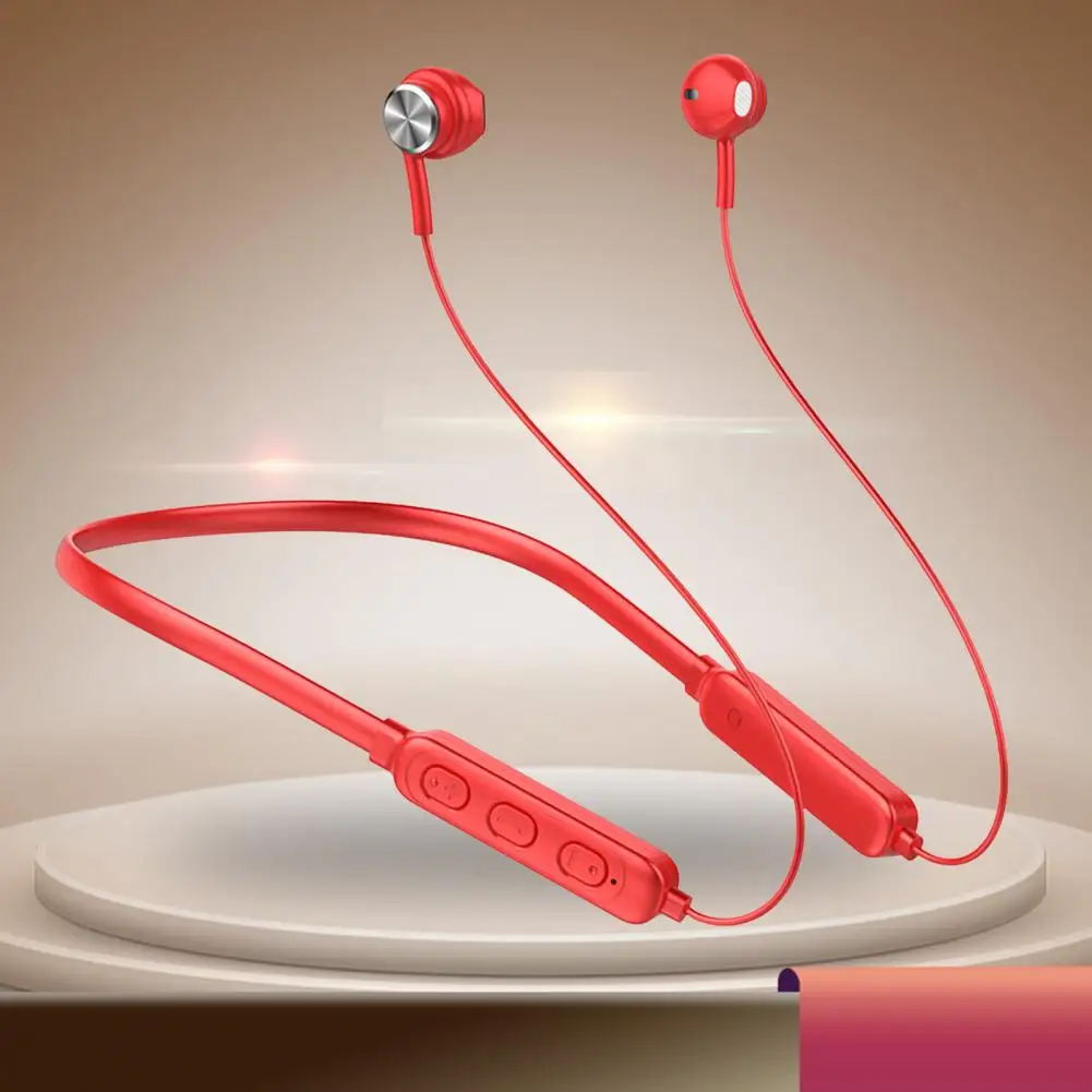 

Wireless Earphone Magnetic HiFi Sound IPX5 Waterproof Bluetooth-compatible 5.0 Sport Neckband Earbuds Headphones for Running