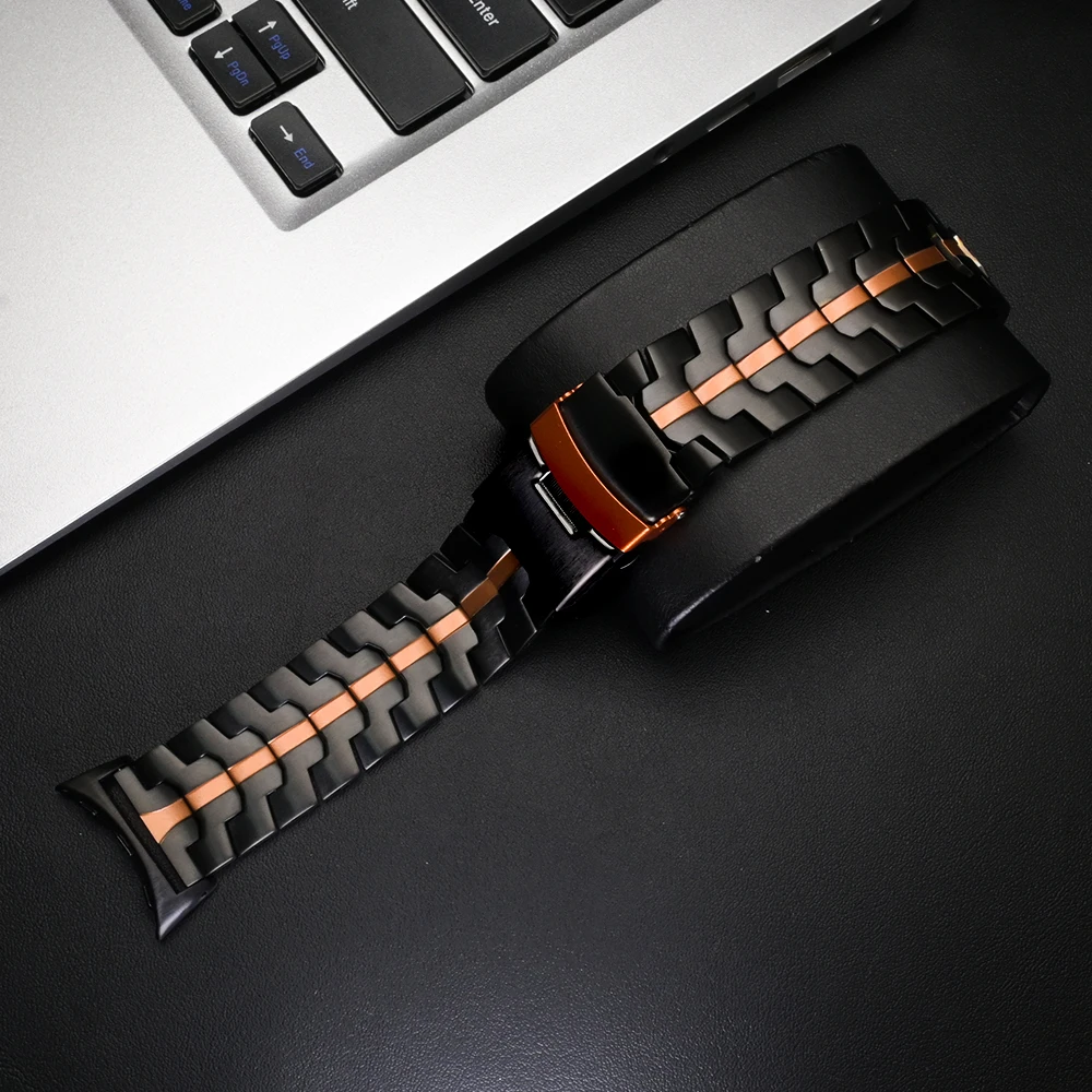 Luxury Stainless Steel Watch Strap - Premium Metal Band