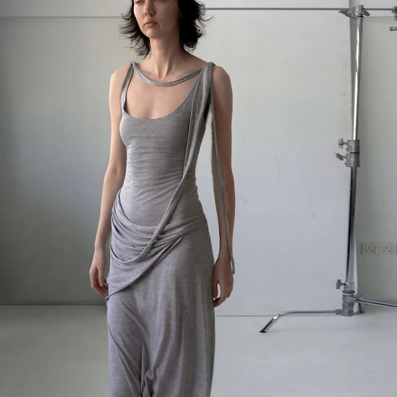 

Купальник, новинка 2023, женское пляжное платье, одежда для плавания, курортная зимняя приталенная однотонная накидка из полиэстера без рукавов, со складками для ягодиц