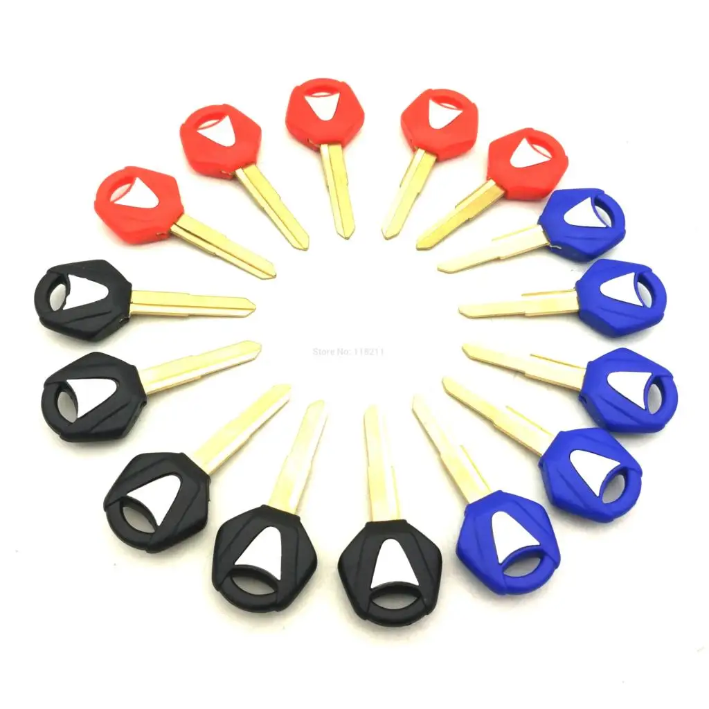 Motorcycle Blank Key Uncut Blade For Yamaha YZF R1 R6 XJR1200 XJR1300 FJR1300 SR400 XVS400 10pcs/lot