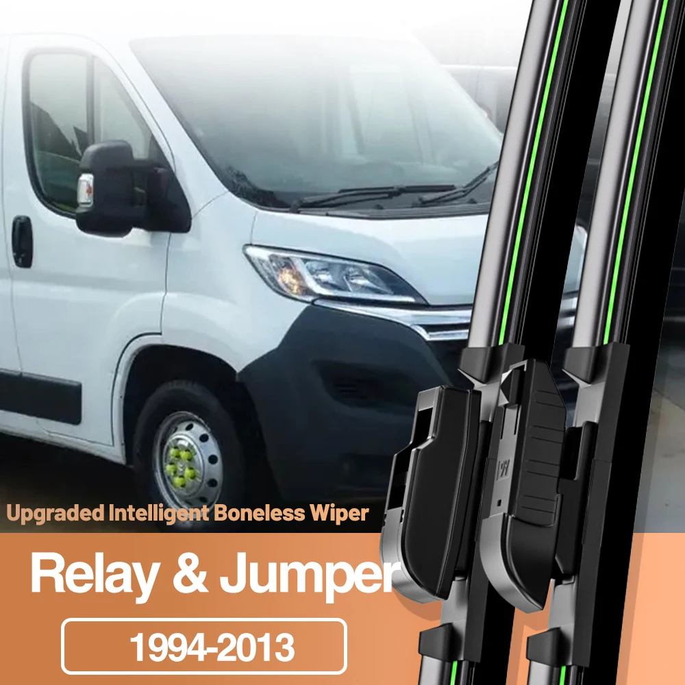 2pcsForCitroenRelayJumper19942013FrontWindshieldWiperBlades