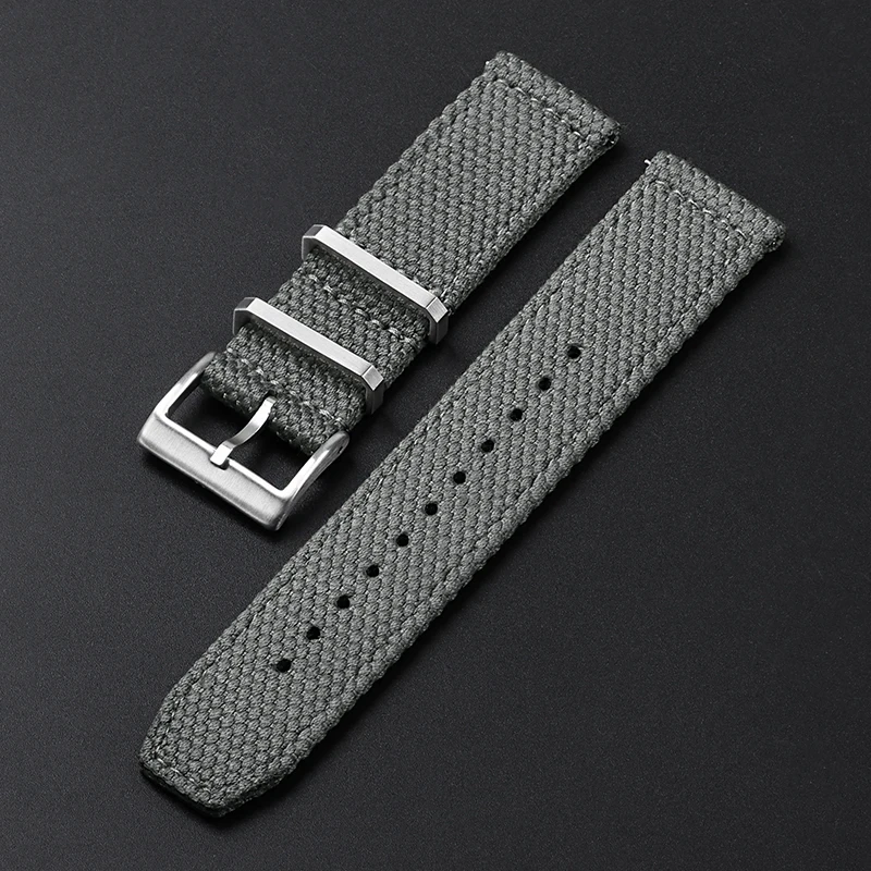 Premium Two-Sided Genuine Nylon Quick Release Sport Watch Band