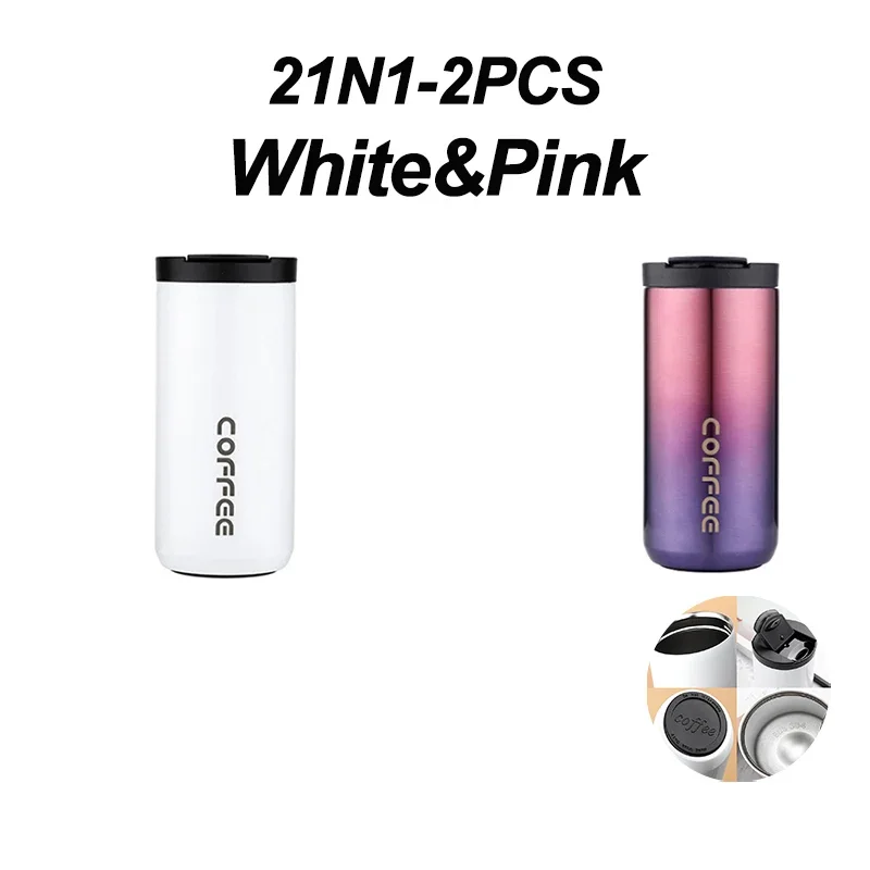 thumbnail image 1 of 400ML Stainless Steel Coffee Thermos Bottle Thermal Mug Leakproof Car Vacuum Flasks Coffee Cup Travel Portable Insulated Bottles, 1 of 5