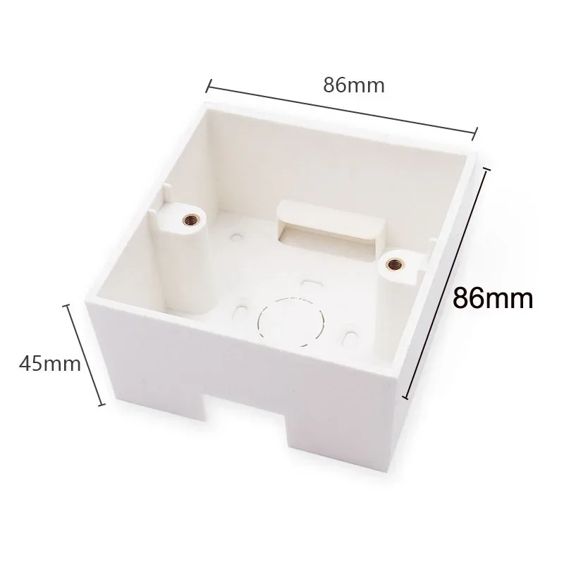High-quality Wall Mount Wiring Bottom Box 34/40/45mm for 86 Type Standard Switches and Sockets Apply