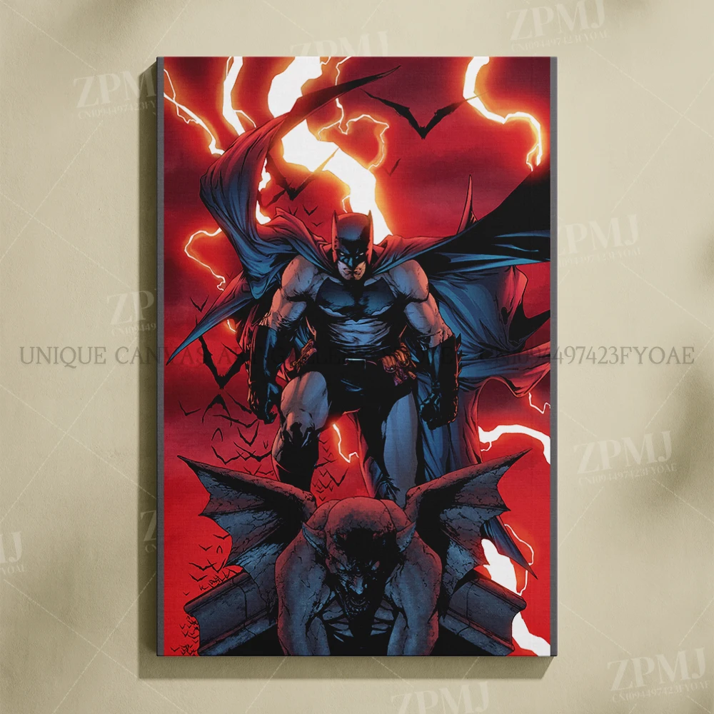 Justice League Superhero Batman Wall Art - Canvas Home Decor Poster Prints