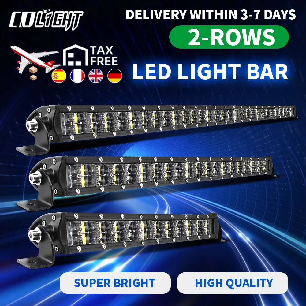 CO LIGHT inch Off Road LED Light Bar 12V 24V 90000LM LED Light Bar/Work Light Combo Beam for Car Truck SUV 4x4 ATV