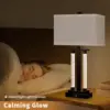 Modern Table Lamps Set of 2  3Way Lighting Modes Bedside Table Lamps for Bedroom  Nightstand Table Lamps With USB Charging Port 3