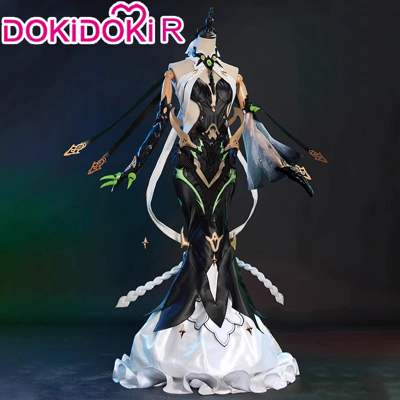 Mobius 코스프레 코스튬 게임 Honkai Impact 3rd 코스프레 S-2XL DokiDoki-R 여성용 블랙 롱 원피스 Mobius 코스프레 할로윈 플러스 사이즈