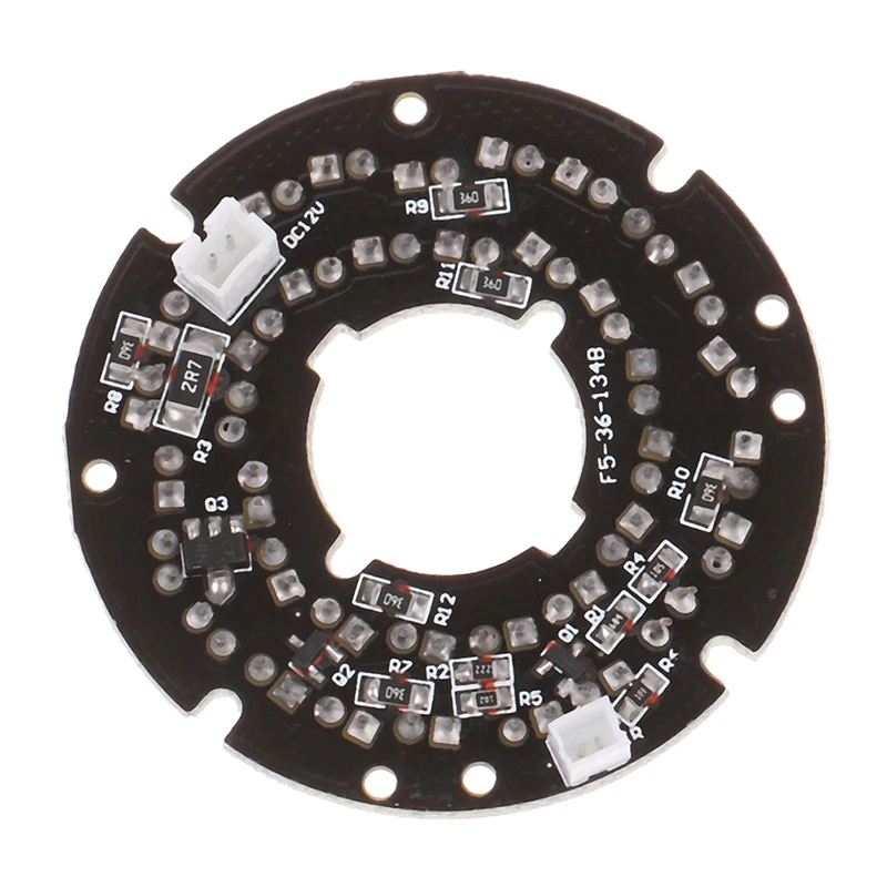 주간 야간 투시경 카메라 보안 카메라용 IR 36 LED 라이트 보드, 850nm 적외선 램프 보드 모듈, 고화질, 신제품, 1PC
