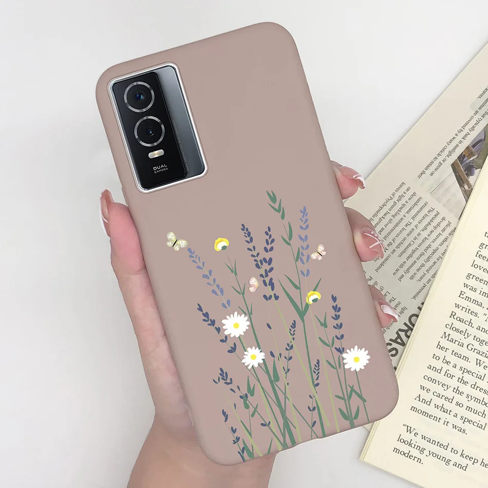 Enhanced Product Title:  
Matte Silicone Shockproof Anti-Slip Phone Case with Plant Heart Design