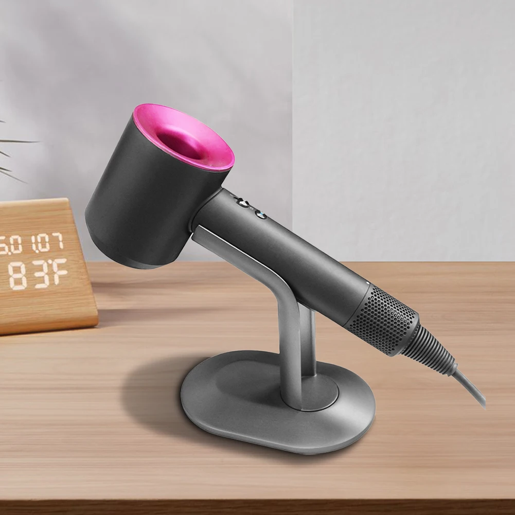 Aluminum Alloy Hair Dryer Stand Holder Desk Blow Dryer Bracket Counter Storage Rack for Dyson Airstrait HT01