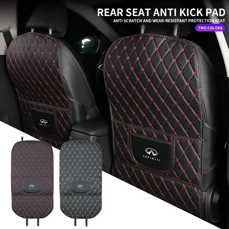 Sedile Auto Schienale In Pelle Anti Kick Pad Per Infiniti Fx35 Fx30 Fx45 Q50 Q30 Esq Qx30 Qx50 Qx60 Qx70 Qx80 Ex Jx35 G35 G37 Q30 Q60 Q50