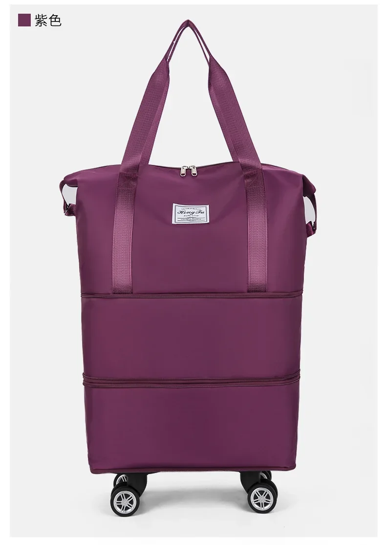 Universal Wheel Student Business Trip Waiting For Birth Storage Bag Waterproof Expandable Duffle Bag Travel Large Capacity