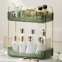 Bathroom Organizer Countertop  Makeup Organizer Counter Storage, Skincare Cosmetics Shelf, Perfume Holder for Vanity Tray 2