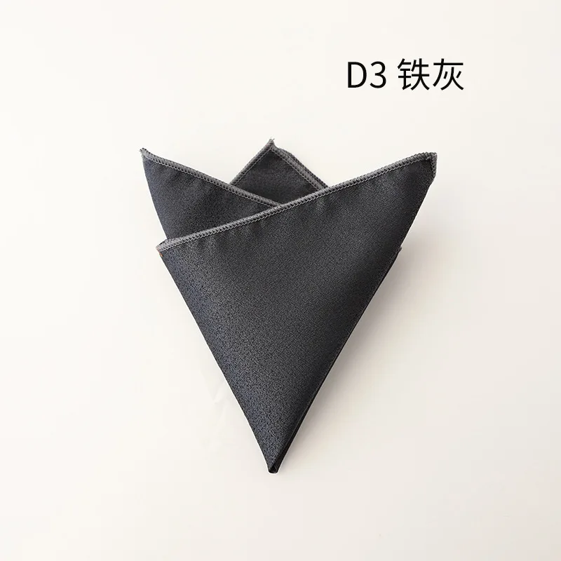 2026 Spring Summer Solid White Pocket Square Mens Polyester Jacquard Green Brown Handkerchief Groom Wedding Shirt Accessories