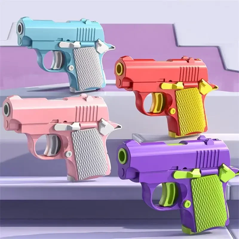 3D Printed Mini Pistol Toy - Realistic Detail