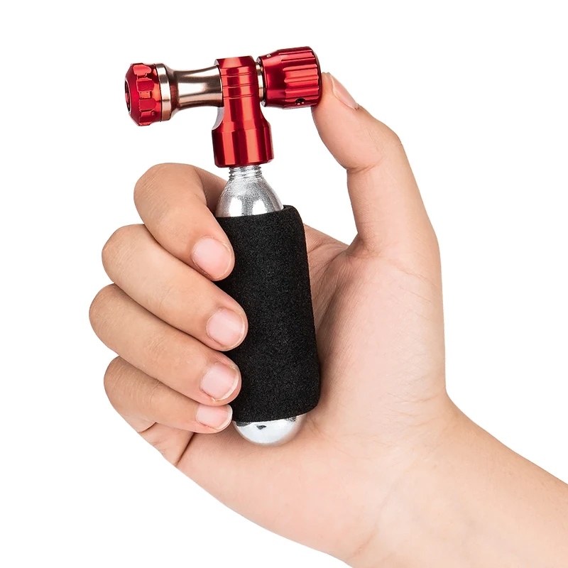 CO2 Pump For Bicycle Schrader Presta Adapter Bike Pump Inflator Aluminum Tire Tube Mini size MTB Bicycle Pumps Mini Hand Pump