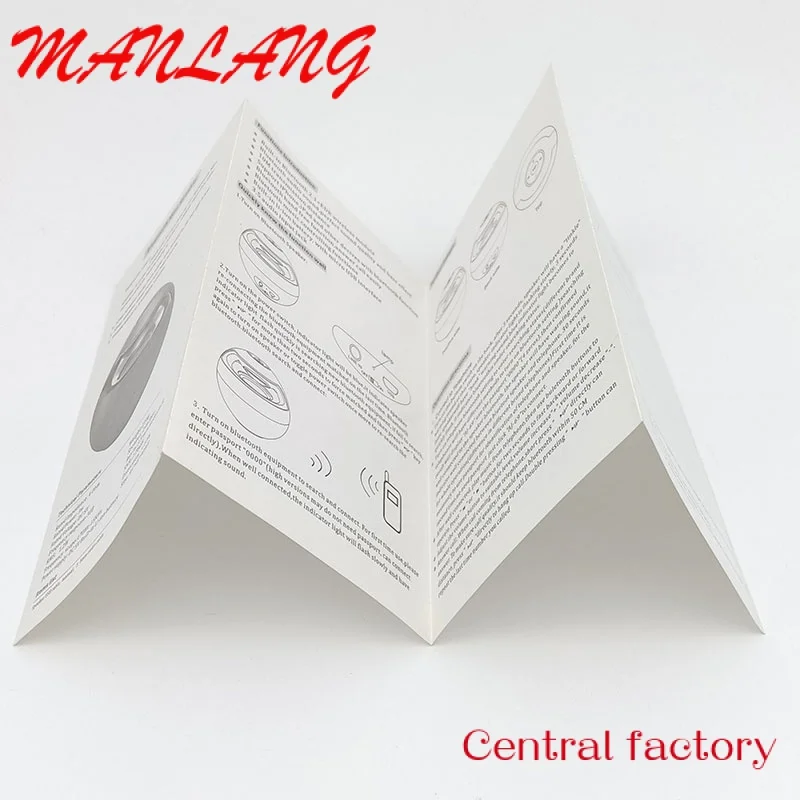 Custom  Directly factory custom product installation manual Design  Flyers printing Folded Catalogue Leaflet