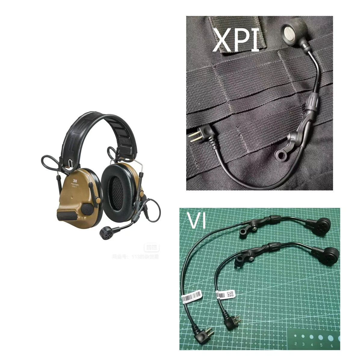 

COMTAC-PELTOR Style XPI, VI, High-Quality Tactical Headphone Label (Capacitive), Tactical Headphones Accessories