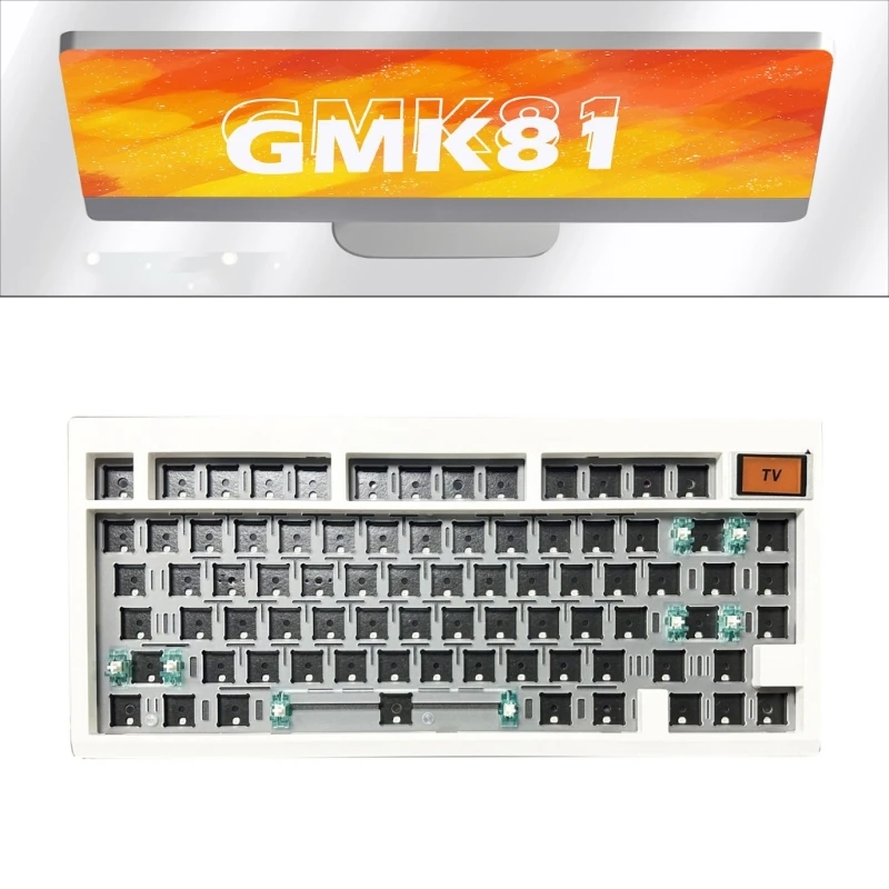 

GMK81 3Modes Mechanical Game Keyboard BT5/2.4G/UsbC Hot-Swappable Keyboards for ESports Game