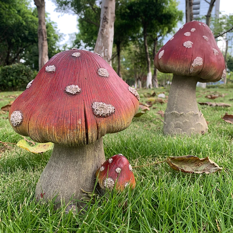 Outdoor Mushroom Garden Decor 1