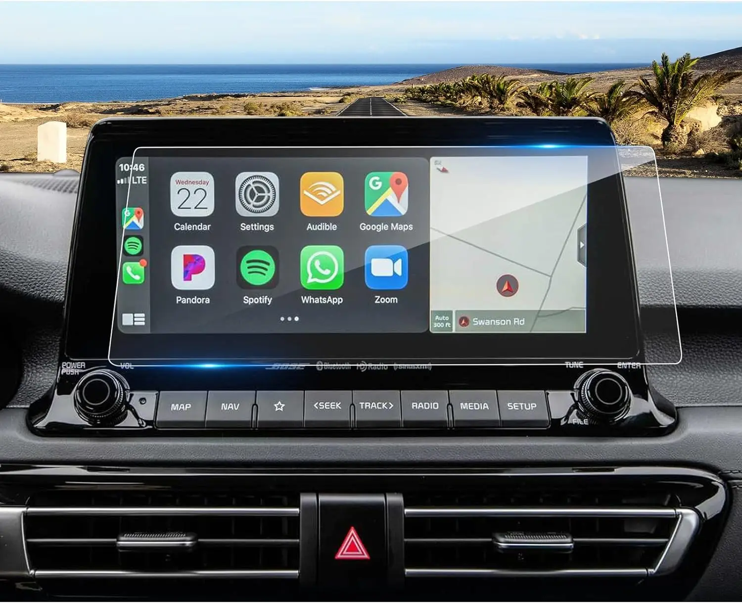 

For KIA Seltos 2021 2022 2023 10.25-inch CAR LCD Touch Screen Navigation GPS Protection Accessories Tempered Glass Film