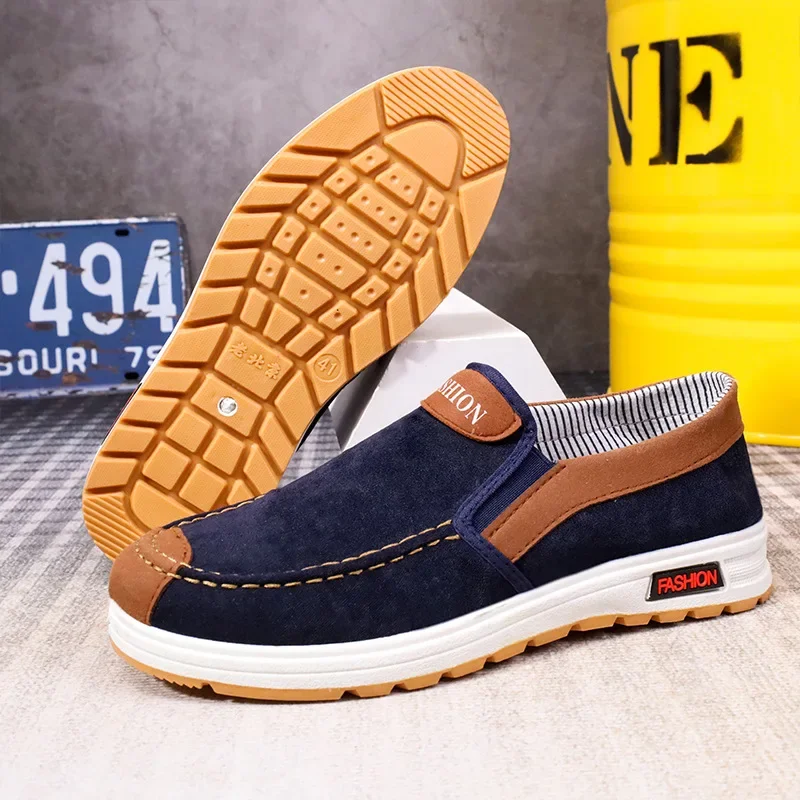 Casual Shoes for Men Plus Size Loafers Sneakers Slip On Vintage Flats