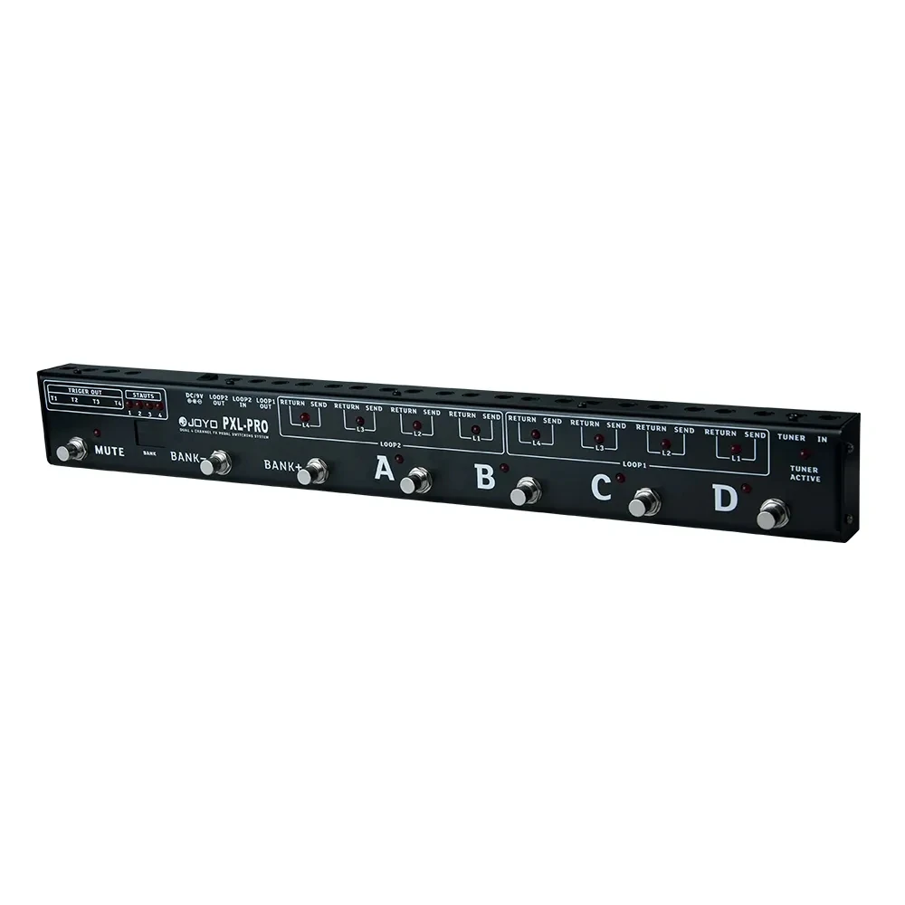 

JOYO PXL-PRO контроллер эффектов педали гитары, ножной контроллер, 8 каналов FX LOOP, настройка педали усилителя гитары, каналов эффектов