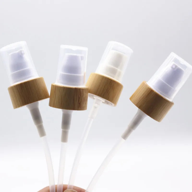 

50pcs Wholesale Eco-friendly 18-410 18mm 20 mm 24mm Bamboo Lotion Serum cap 20 mm Spray/ Pump Bamboo Cap for Cosmetic Bottle Use