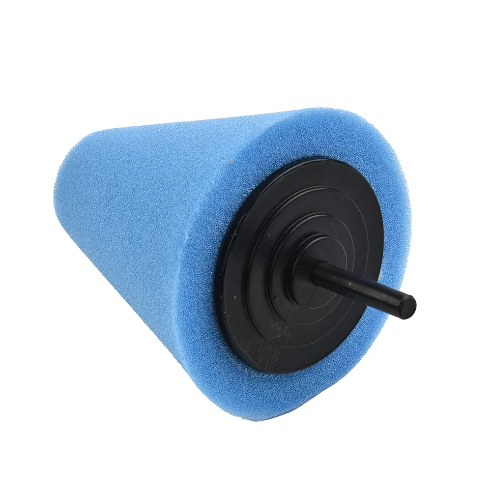 Accessories Foam Polishing Cone Shaped Pads Automobile Wheel Hub Blue Cone For Car Polishing Shaped Sponge Tool
