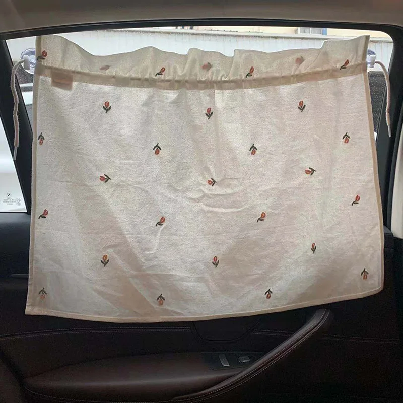 Korean Style Car Curtain for Baby Window Sun Shade Cover Suction Cup UV Protection For Baby Kids Children Stroller Accessories baby trend expedition double jogger stroller accessories	