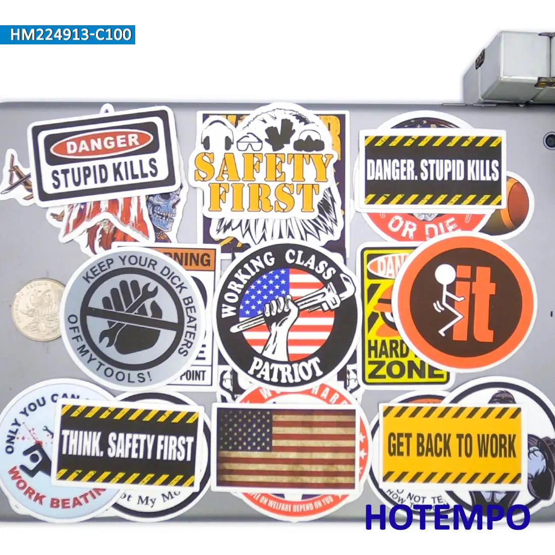 50/100 Stück, Safety First Aufkleber, Warnung, Vorsicht, Arbeiterslogan, Lustige Aufkleber, für Telefon, Laptop, Tasche, Fahrrad, Auto, Gepäck, Motorrad, Box, Helm Aufkleber – Detail 11