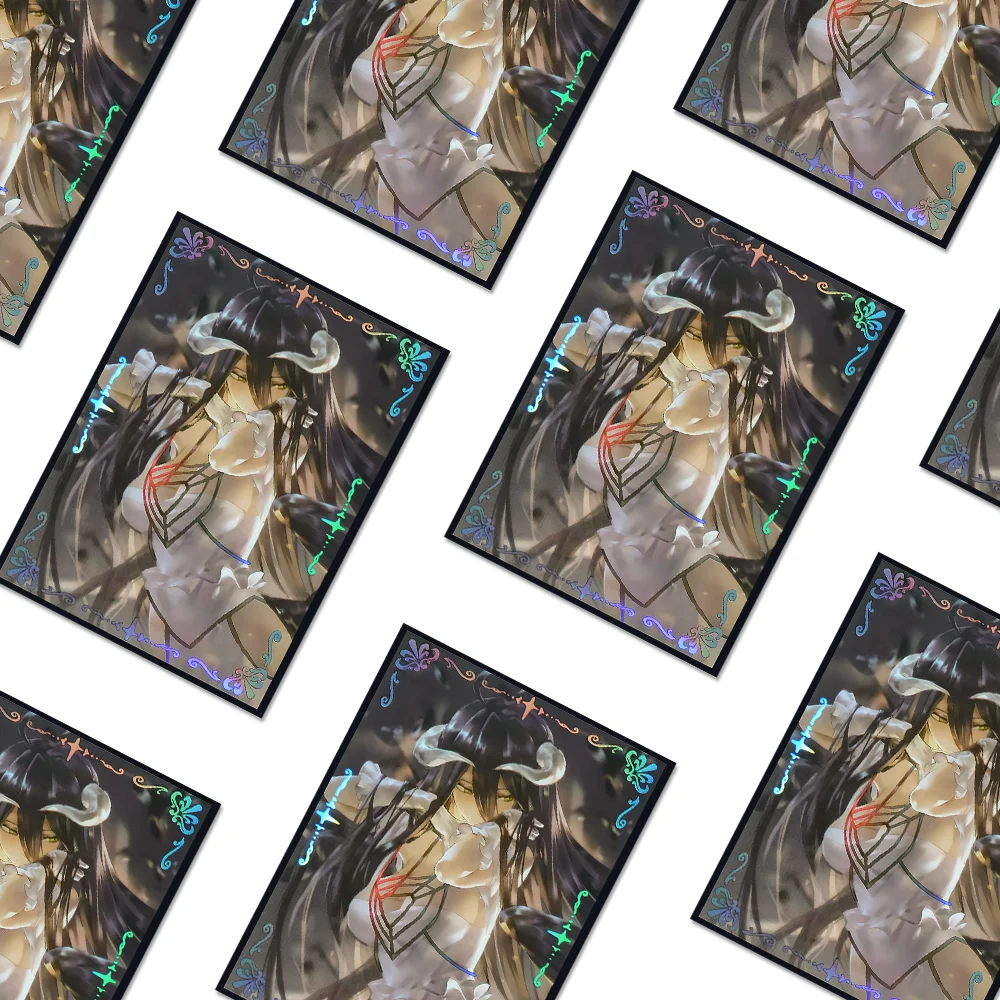67x92mm 60PCS Holographic Anime Card Sleeves Overlord Board Game Trading Card  Protector for MGT/PKM/PTCG Game Cards - AliExpress 26