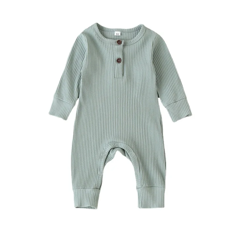 Autumn Newborn Infant Baby Boys Girls Romper Playsuit Overalls Cotton Long Sleeve Baby Jumpsuit Newborn Clothes Warm Baby Bodysuits  Baby Rompers