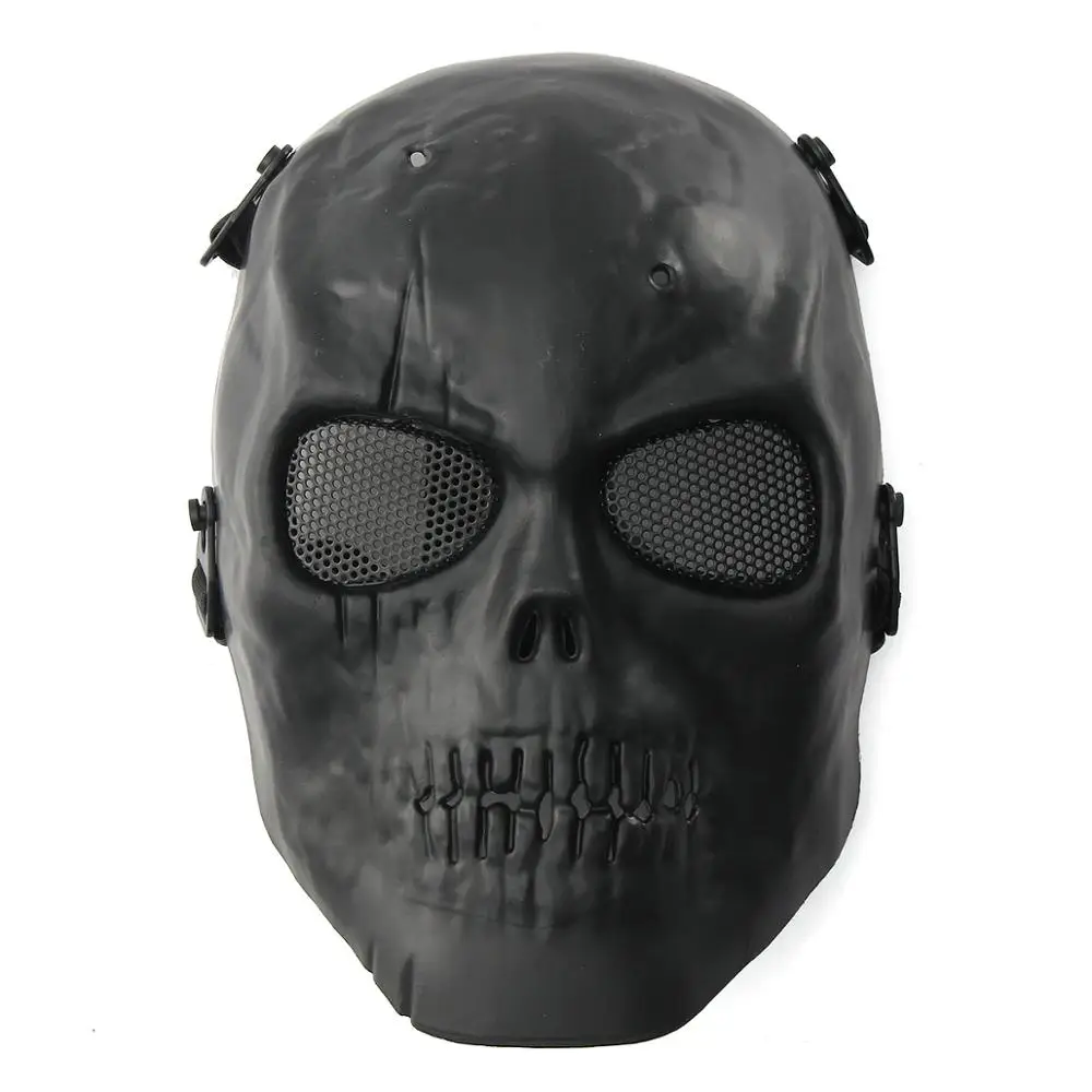 Tactical Paintball Mask Skull Airsoft Equipment Military Army CS Wargame Halloween Outdoor Hunting Full Face Protection Masks outdoor hunting strike metal mesh camouflage protective tactical airsoft army mask 4 colors sports safety paintball mask