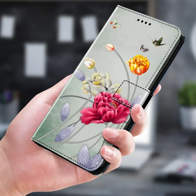 IMEIKONST Xiaomi Redmi Note 8 Custodia Embossed Premium Phone Cover a Libro in Pelle PU Flip Portafoglio Holder Protettiva Magnetic Stand Caso per Xiaomi Redmi Note 8 Mandala Green LD