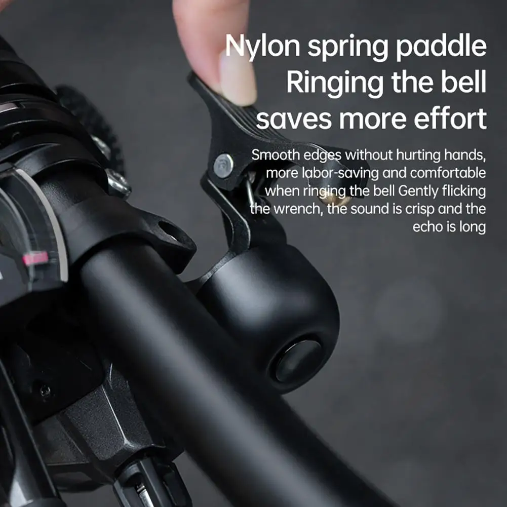 Bicycle Bell Bicycle Bell Left Right-Handed Users Clear Long Sound Bike Ring For 22.2 Mm Handlebars Diameter