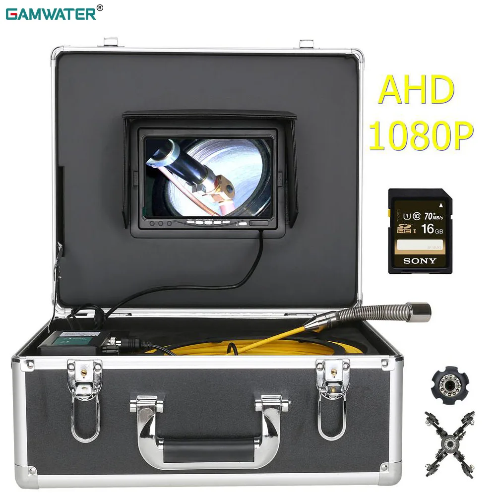 

Видеокамера GAMWATER DVR для исследования канализационных труб, 7 дюймов, IP68, AHD, 1080P